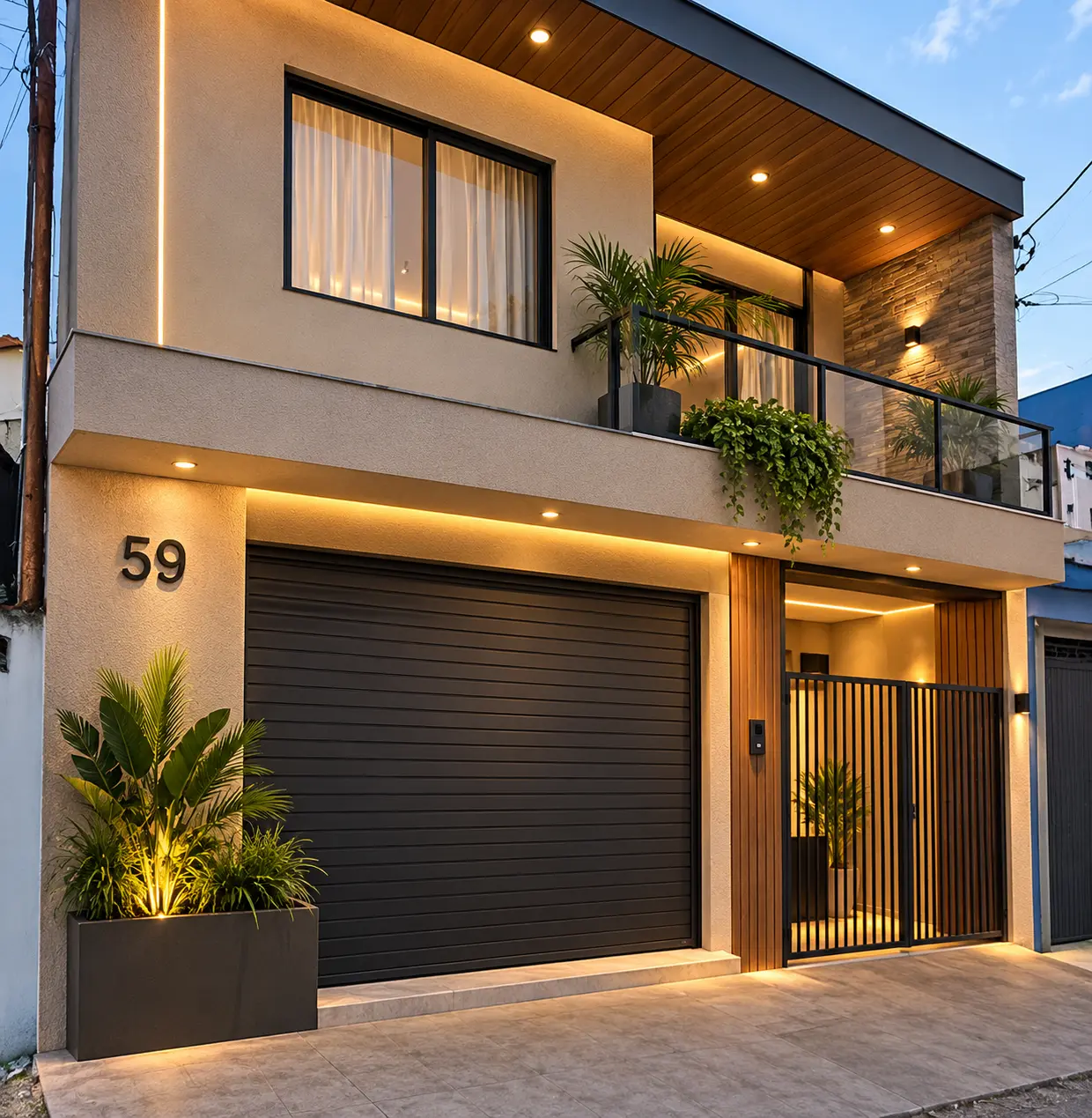 Projetos de fachadas residenciais - antes e depois